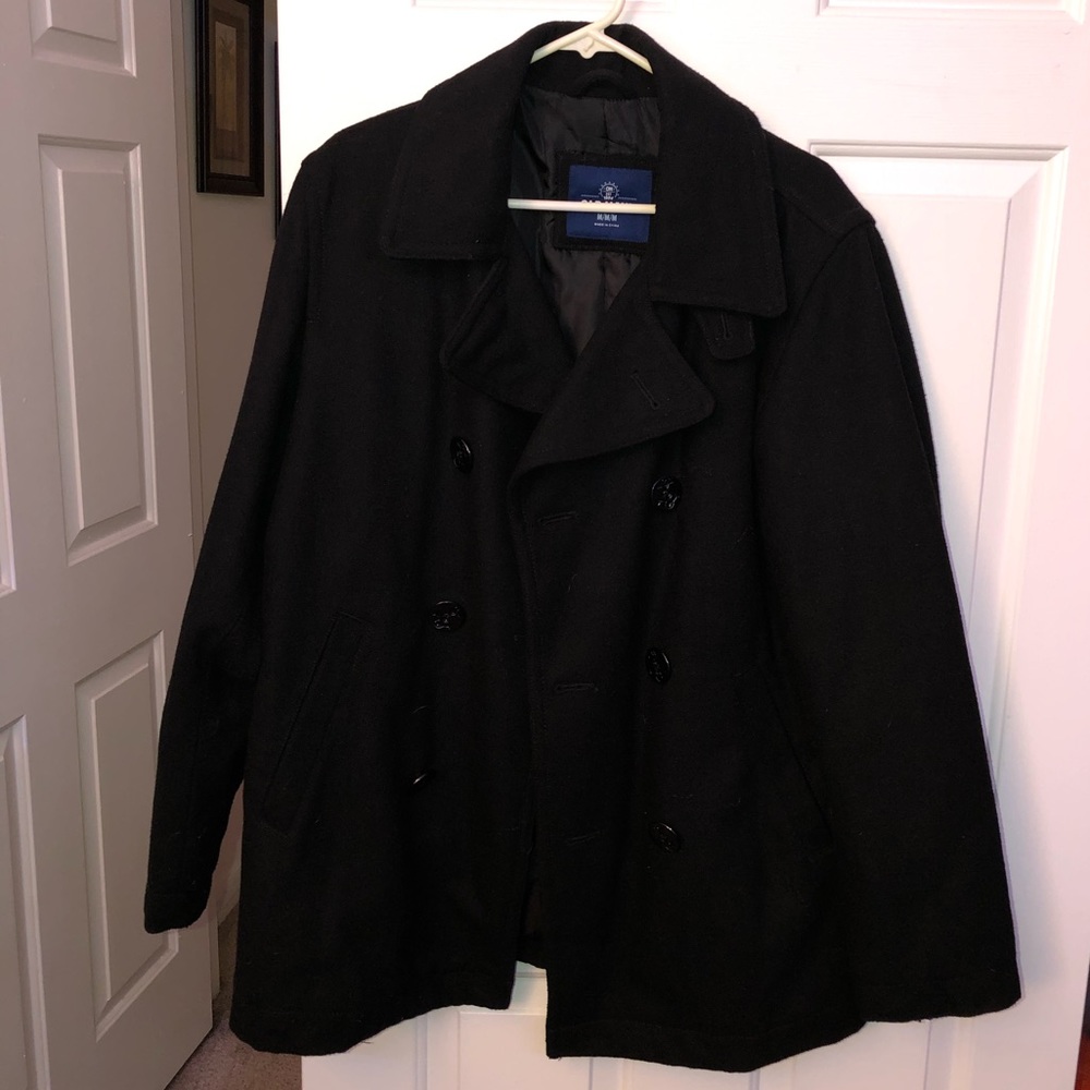 Old Navy Black Pea Coat-Medium